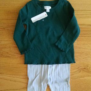 NWT Gymboree super soft pant and shirt baby 6-12mo